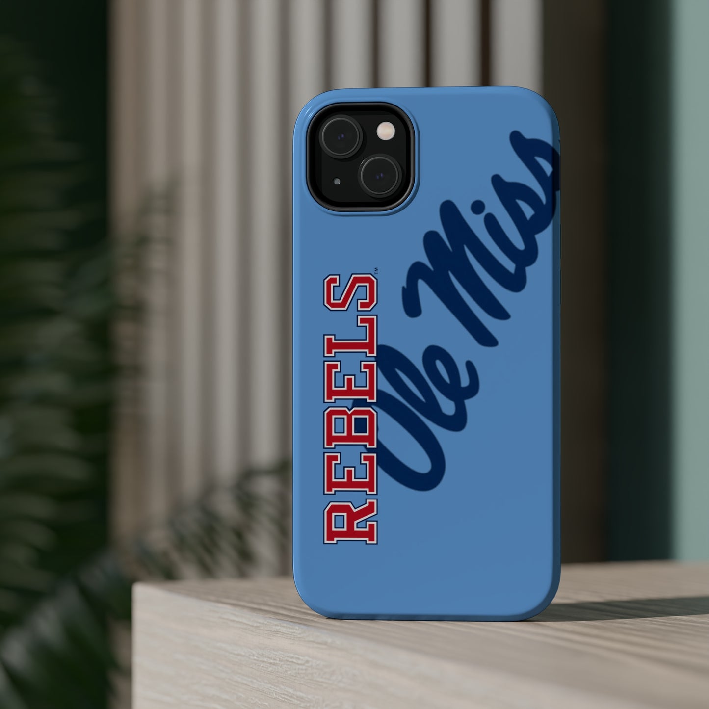 Ole Miss Rebels Iphone 14 MagSafe Tough Case (Blue)