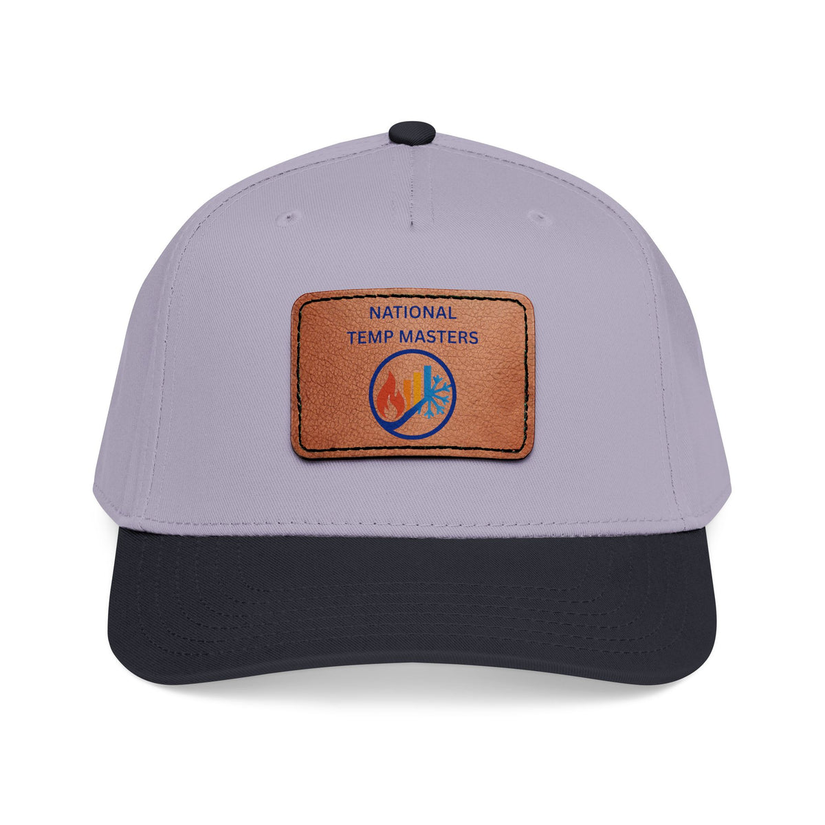 NTM Leather Patch Baseball Cap — "National Temp Masters" Retro Logo