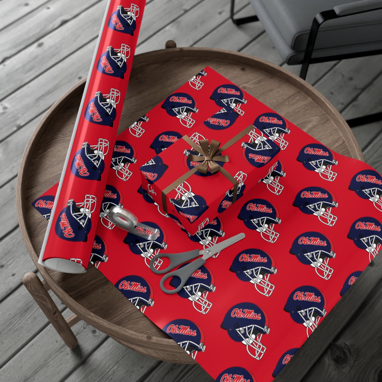 Ole Miss Football Gift Wrap Papers