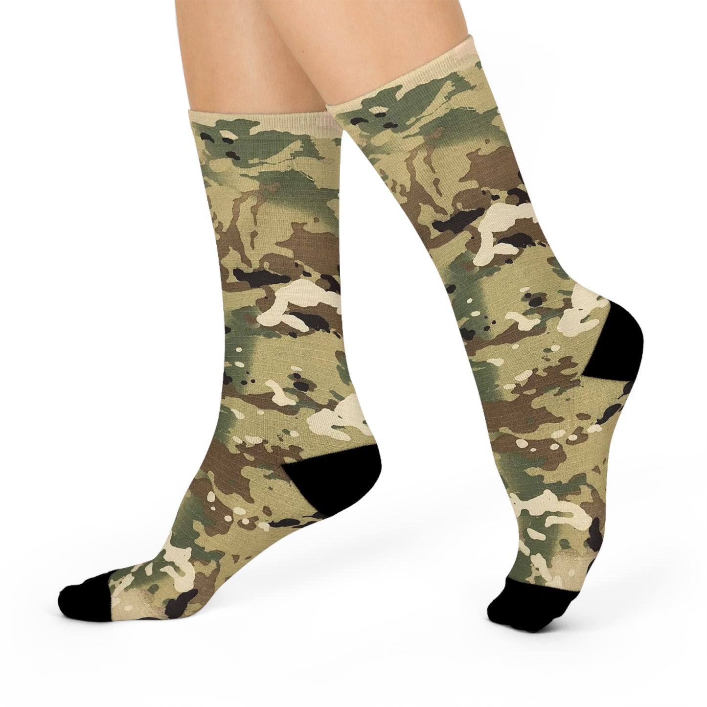 Camouflage (None Digital) Cushioned Crew Socks