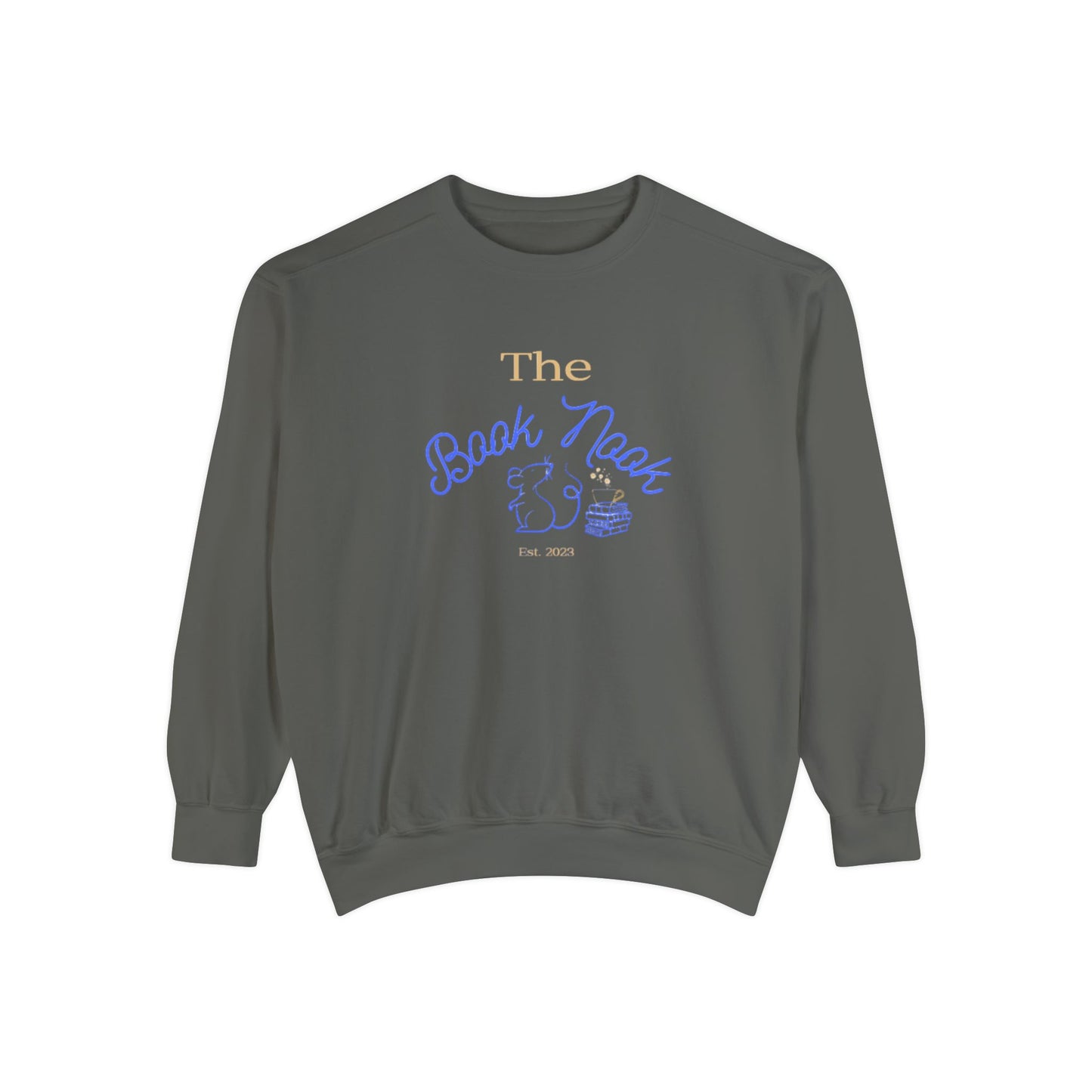 The Book Nook - Unisex Garment-Dyed Sweatshirt