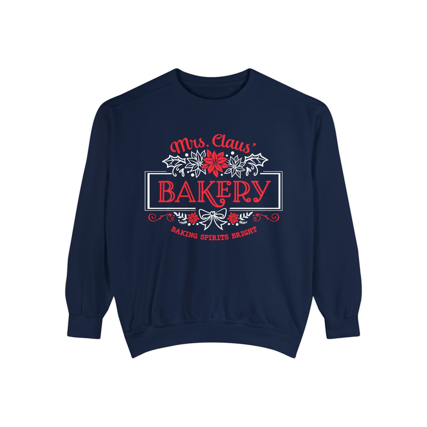 Mrs. Clause Bakery Unisex Garment-Dyed Sweatshirt