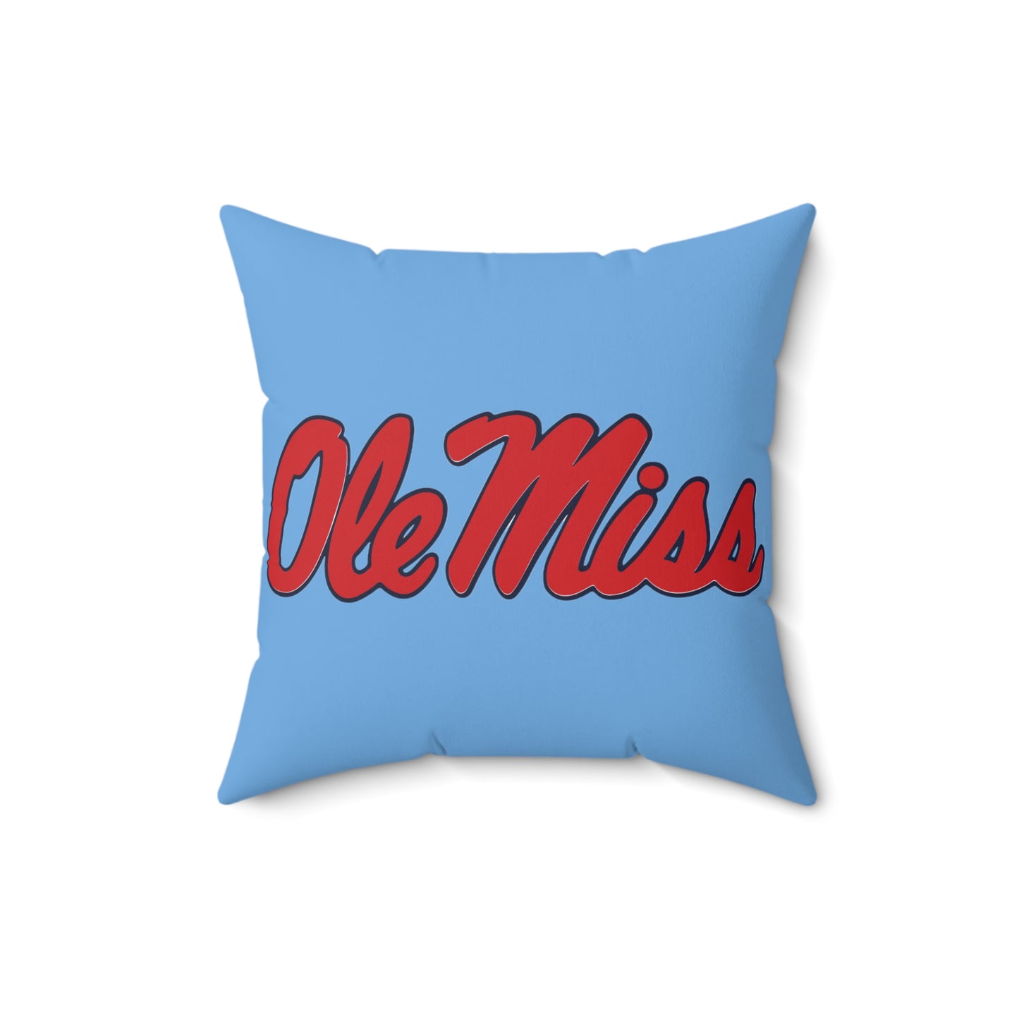 Ole Miss I am a Rebel Spun Polyester Square Pillow