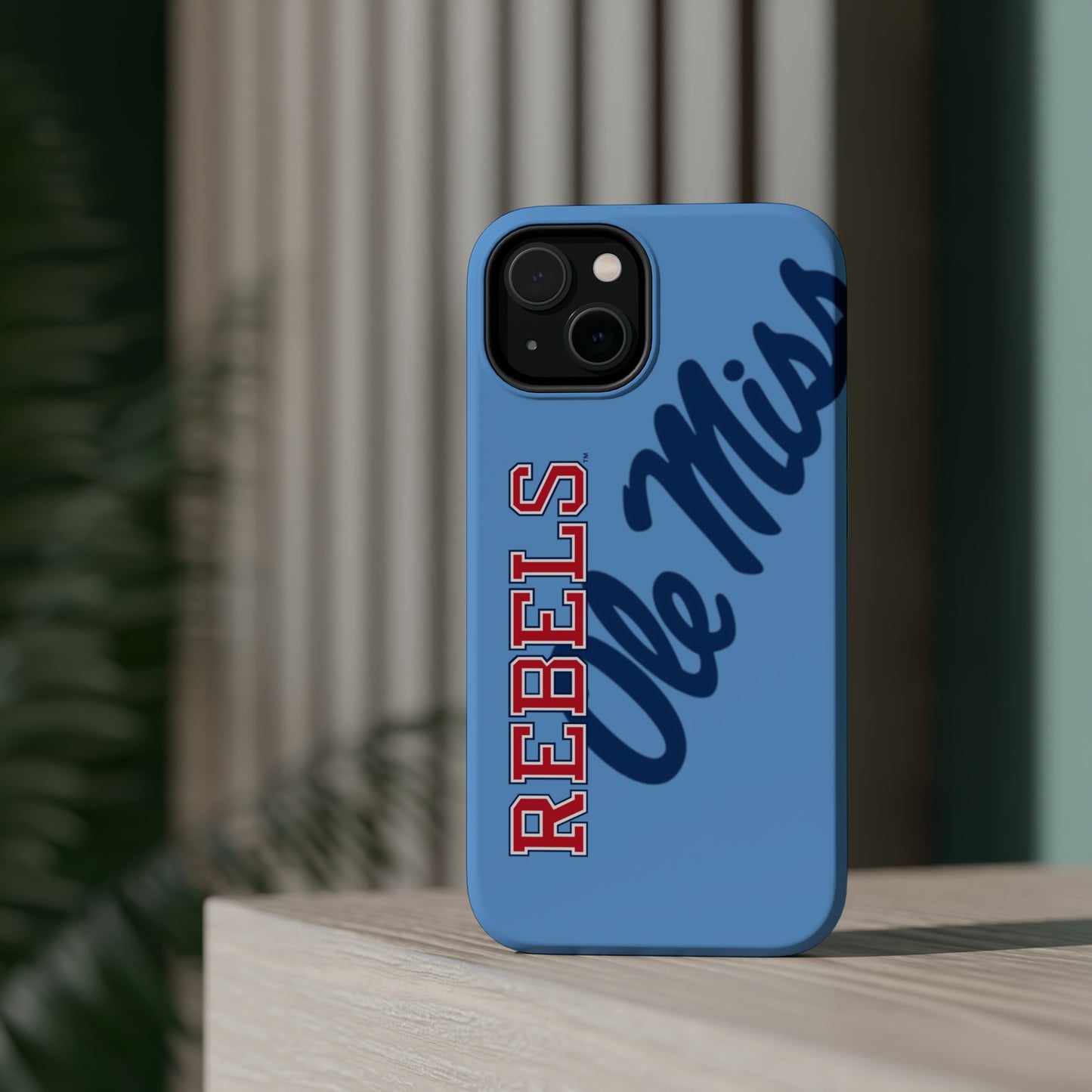 Ole Miss Rebels Iphone 14 MagSafe Tough Case (Blue)