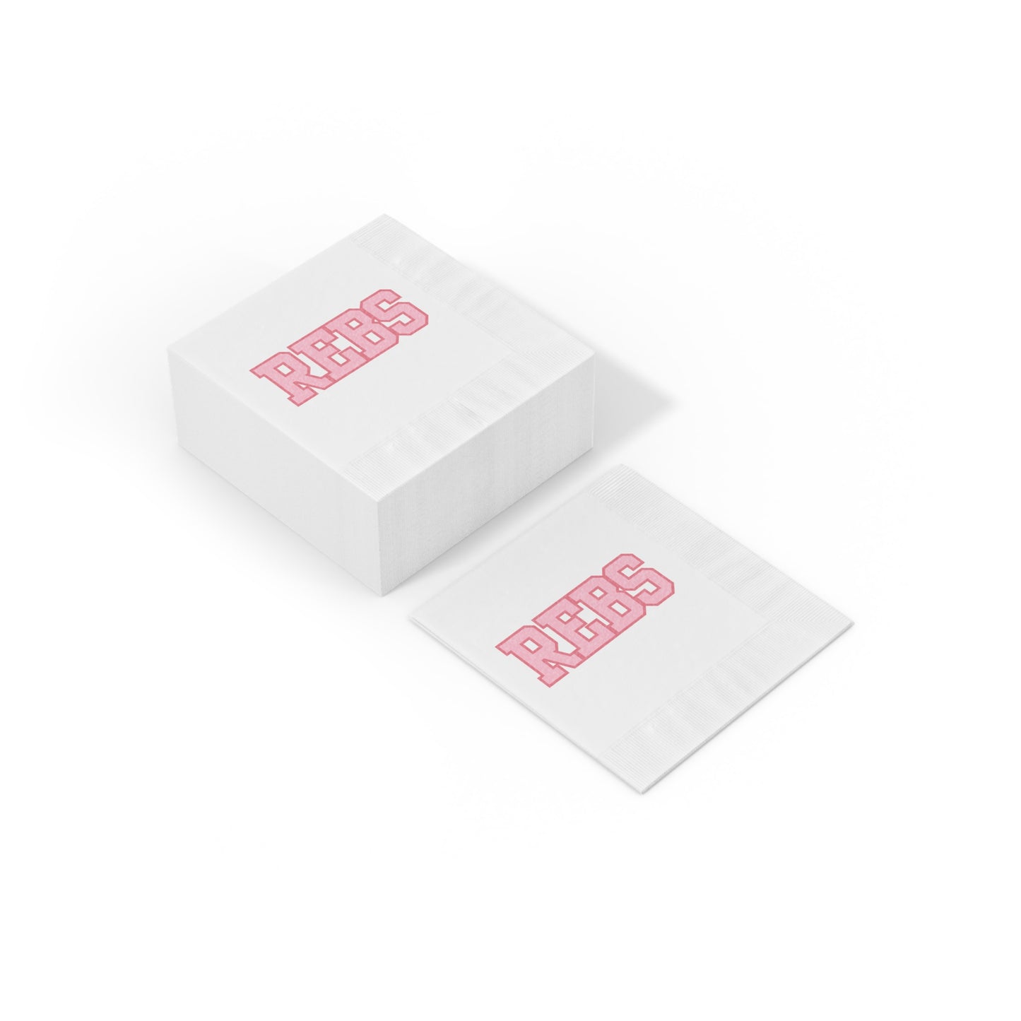 REBS White Coined Napkins