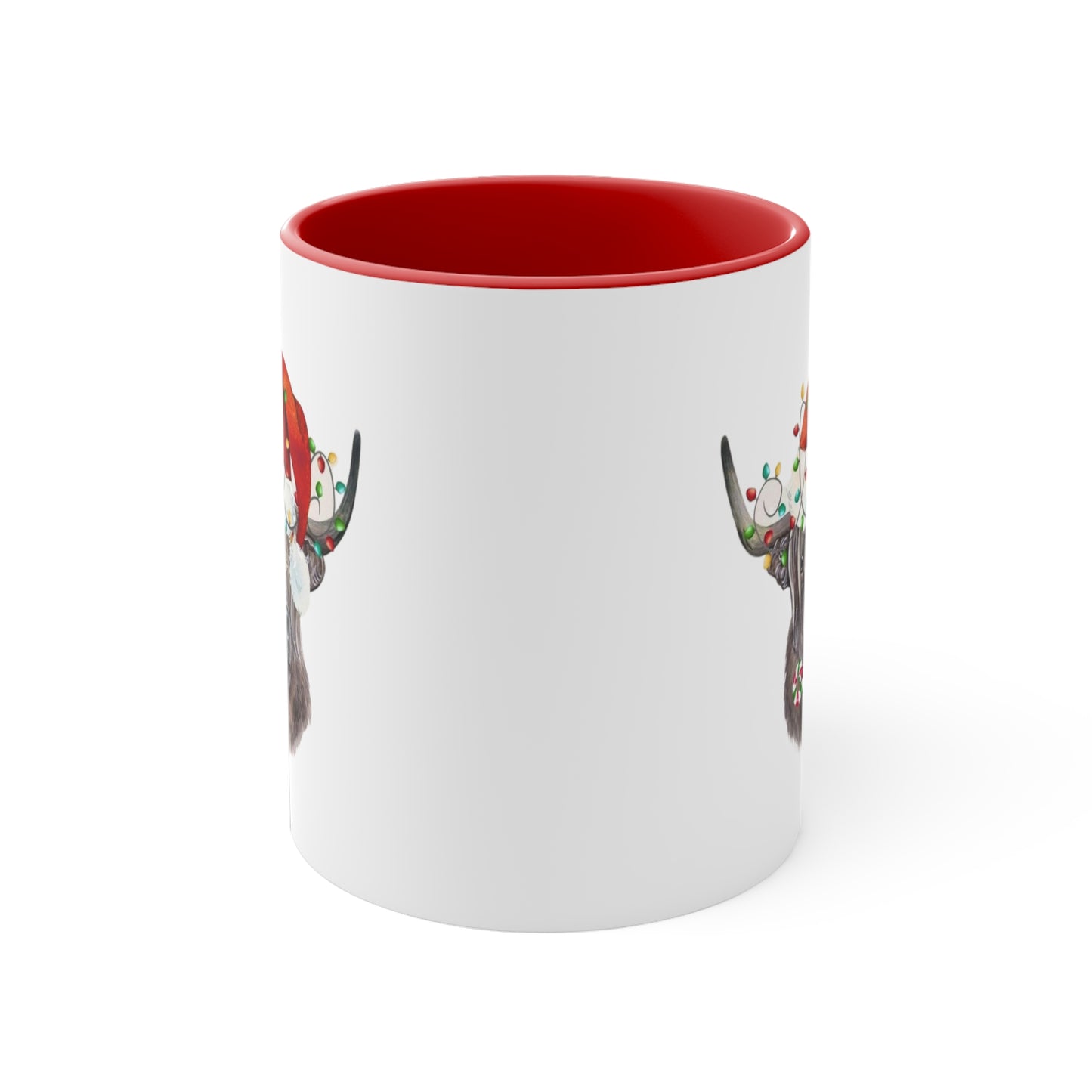 Holiday Cow Accent Coffee Mug, 11oz