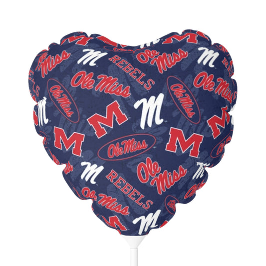 Ole Miss Balloon (Round and Heart-shaped), 11"