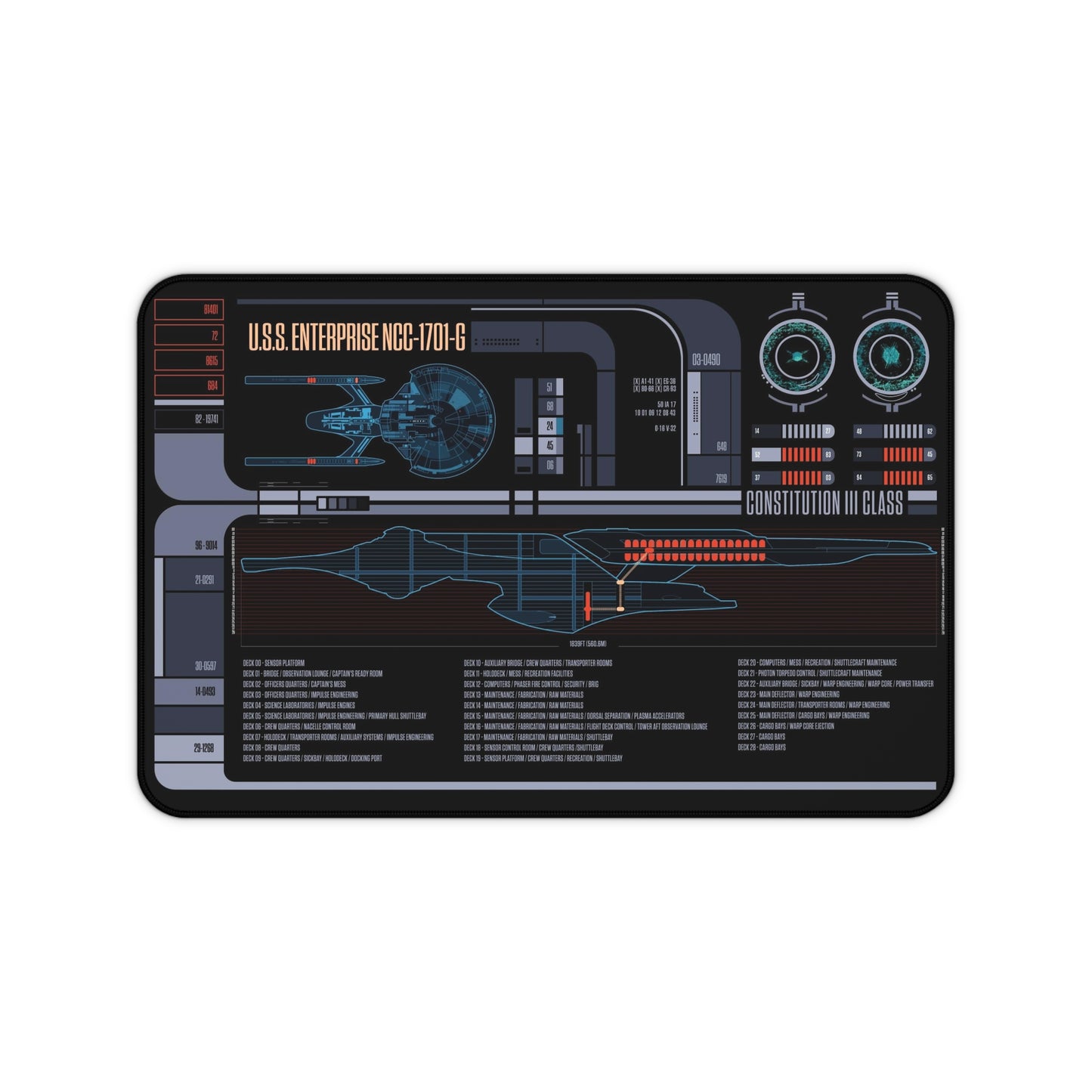 Entersprise G Desk Mat