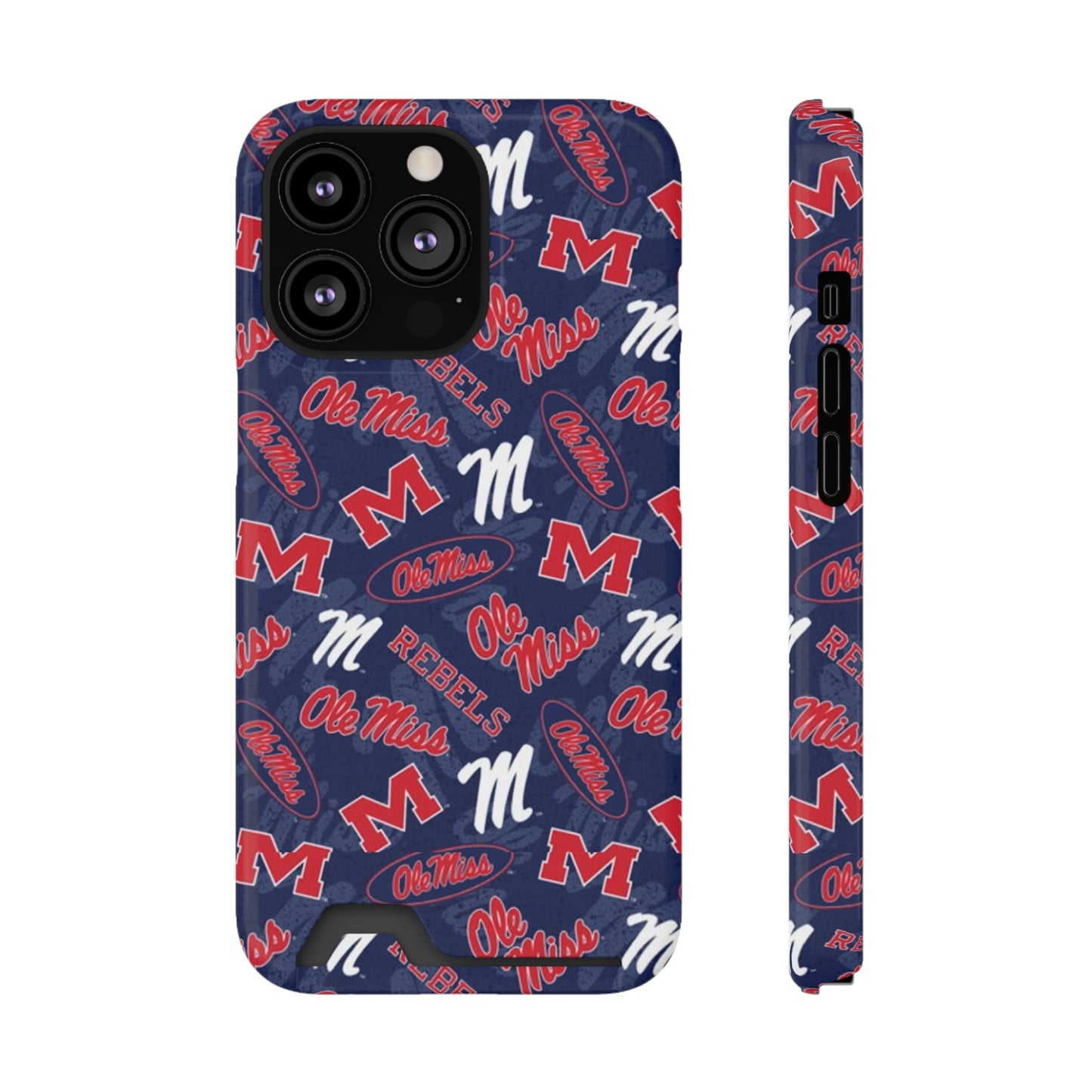 Ole Miss Phone Case With Card Holder