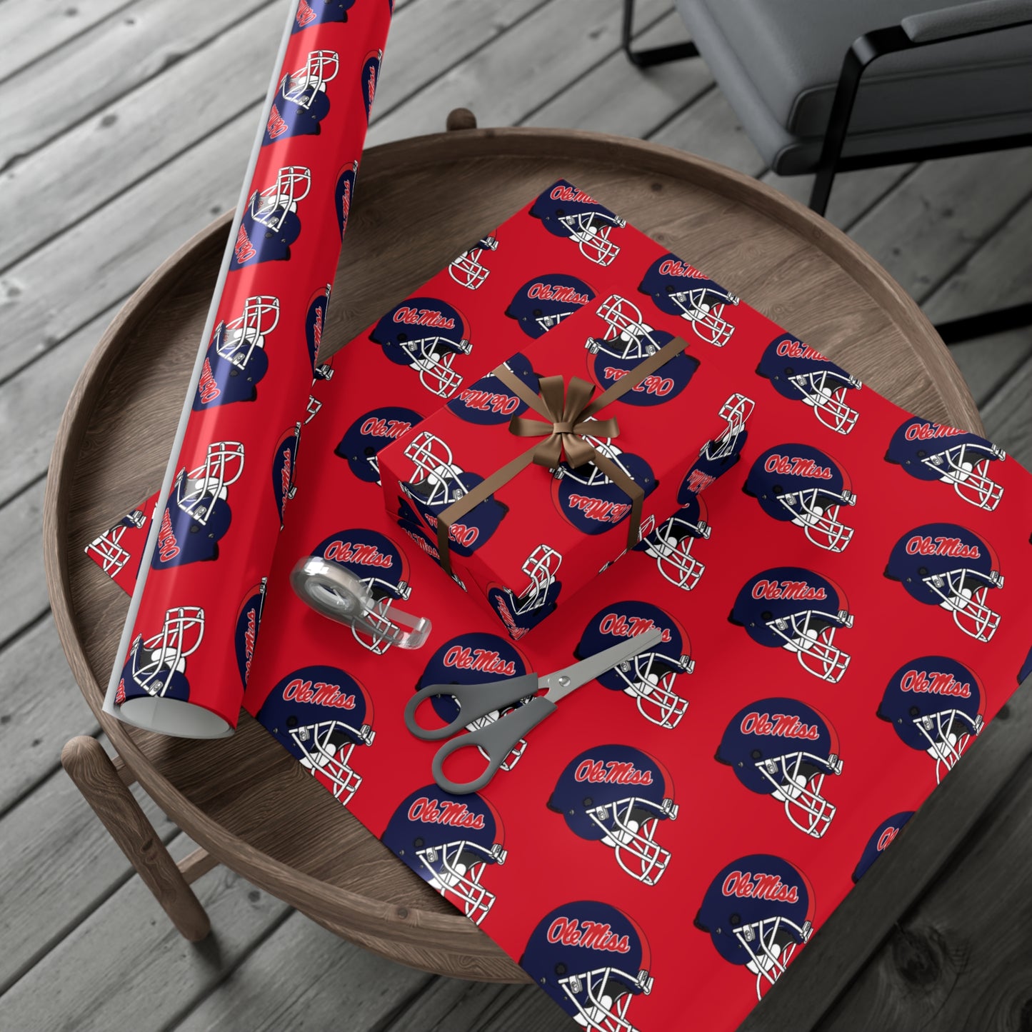 Ole Miss Football Gift Wrap Papers