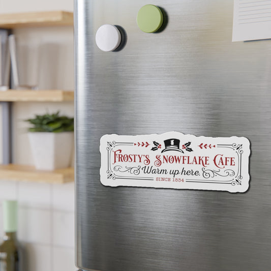 Frosty's Snowflake Cafe Die-Cut Magnets