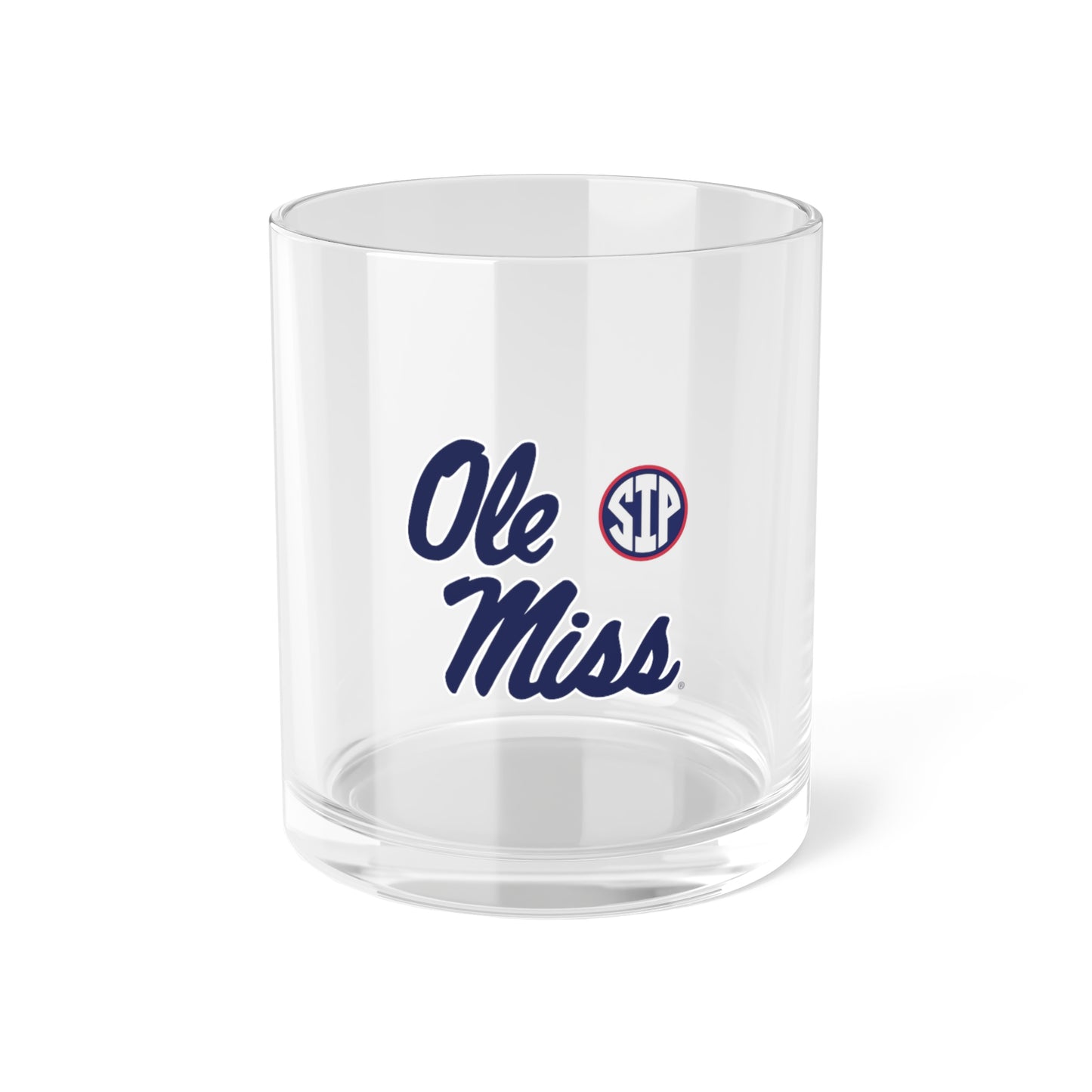 Ole Miss SIP Bar Glass