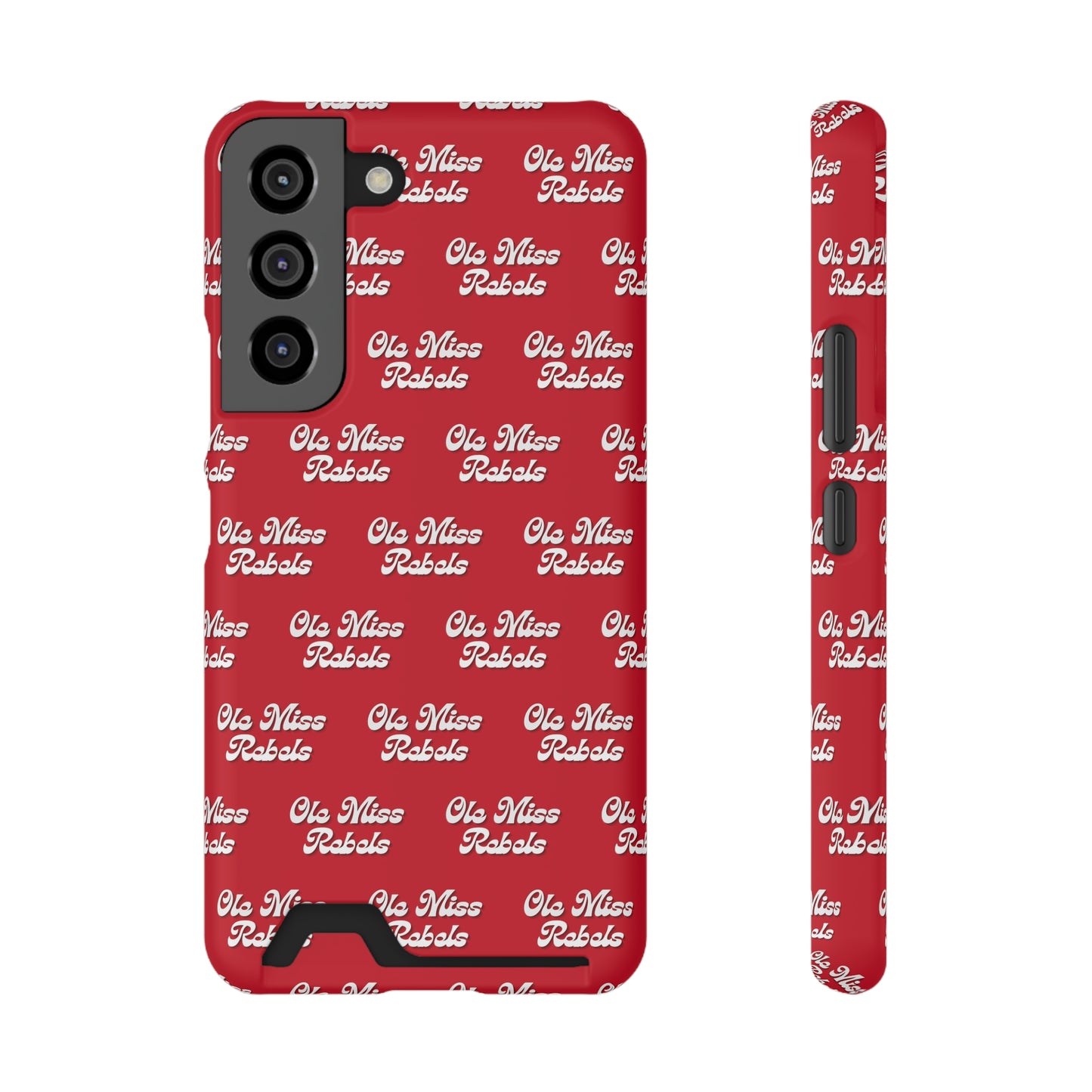 iPhone and Samsung Ole Miss Rebels (RED) Phone Case With Card Holder