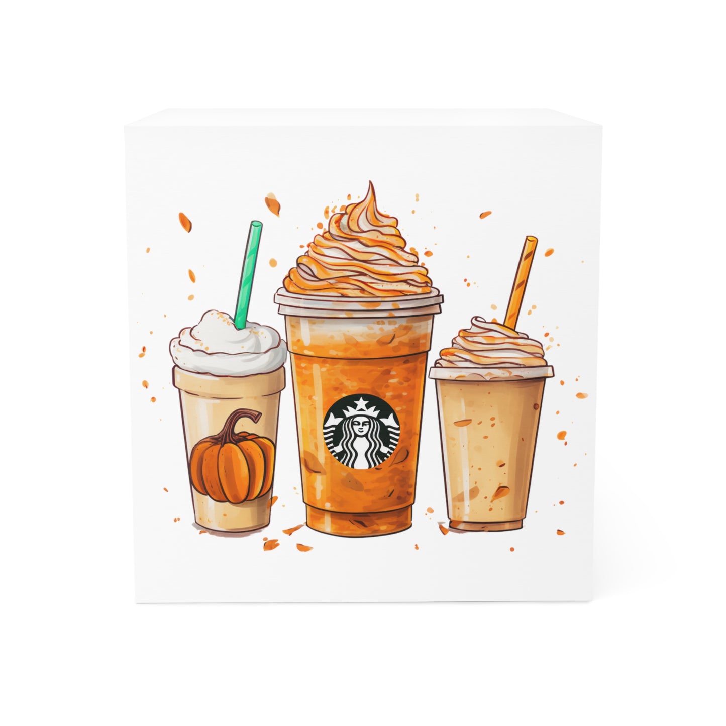 Starbucks Pumpkin Spiced Latte Note Cube