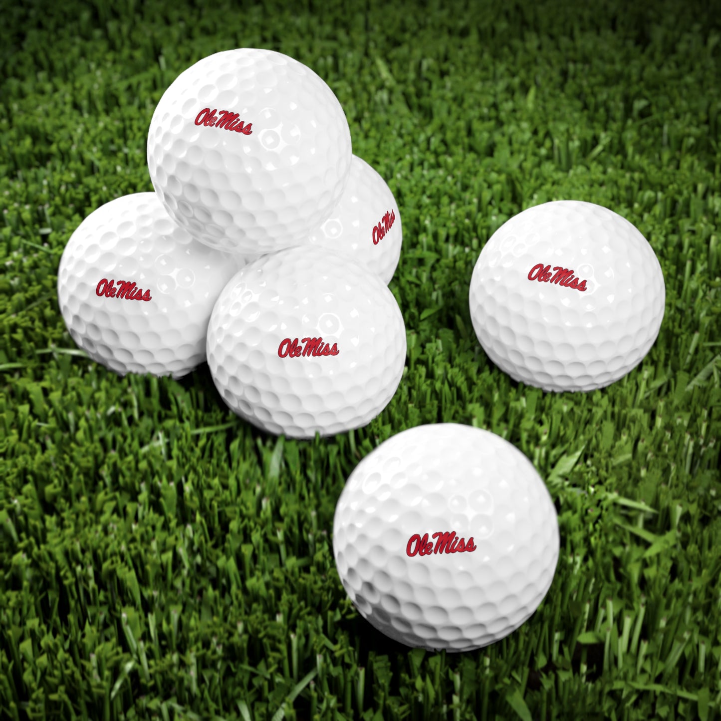 Ole Miss Golf Balls, 6pcs