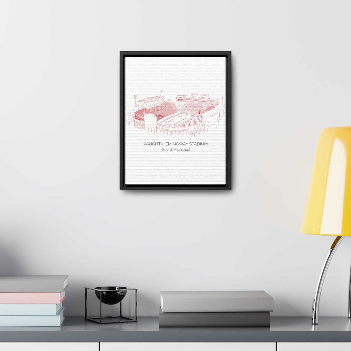 Ole Miss Stadium Gallery Canvas Wraps, Vertical Frame