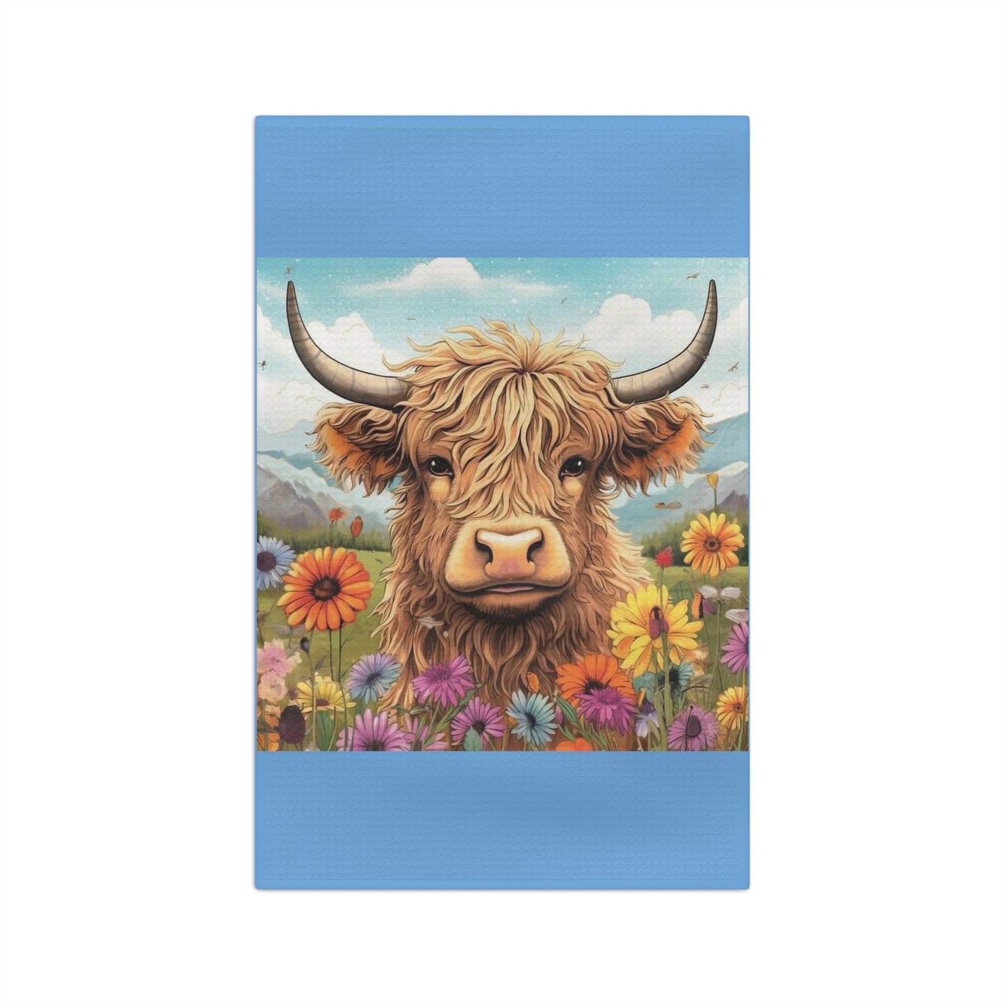 Highland Cow Soft Tea Towel