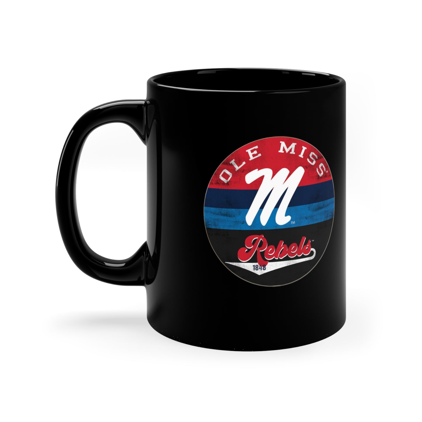 Ole Miss Rebels 11oz Black Mug