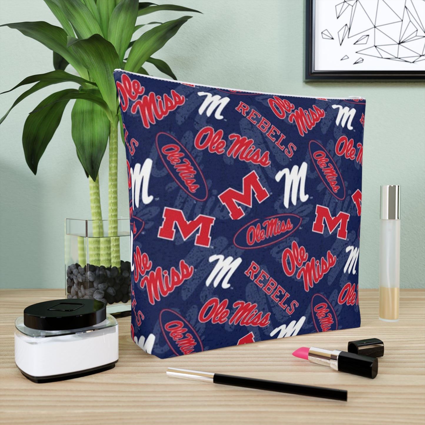 Ole Miss Cotton Cosmetic Bag