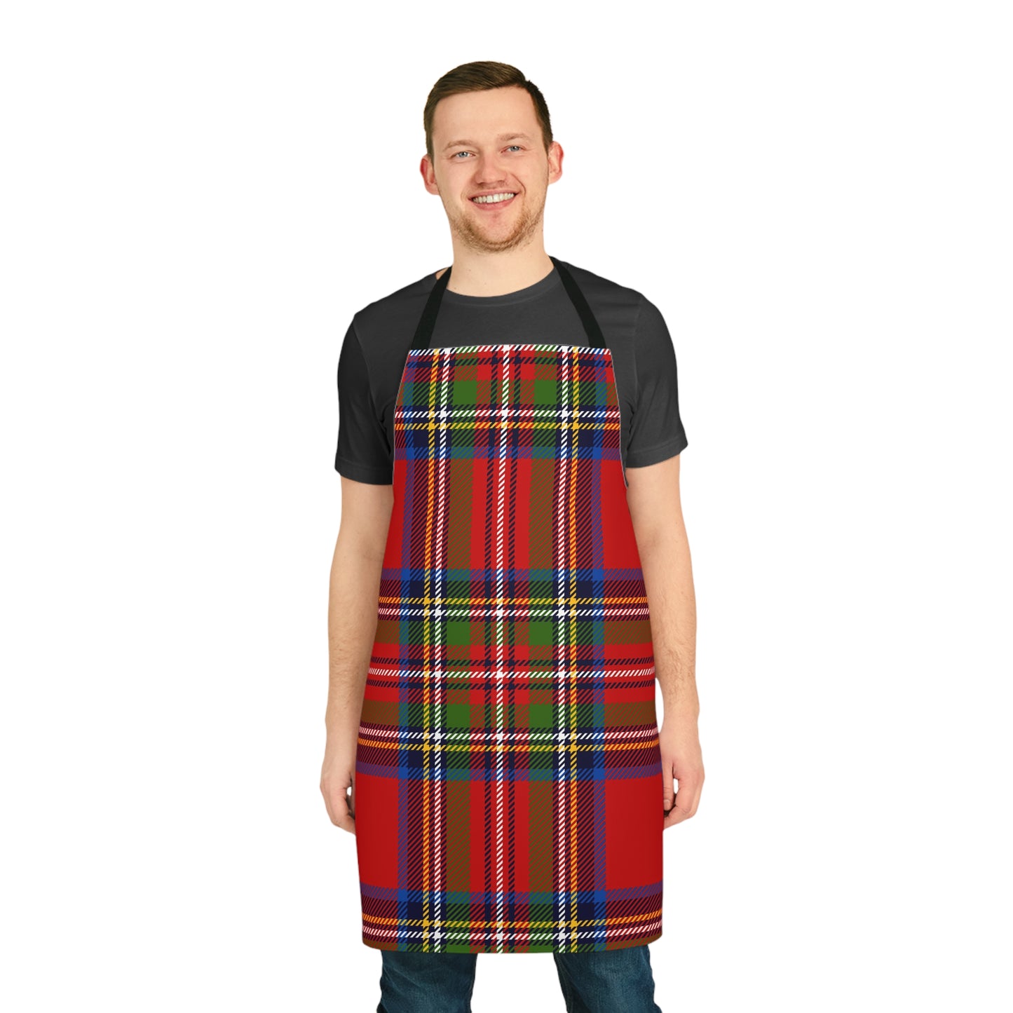 Red Plaid Apron (AOP)