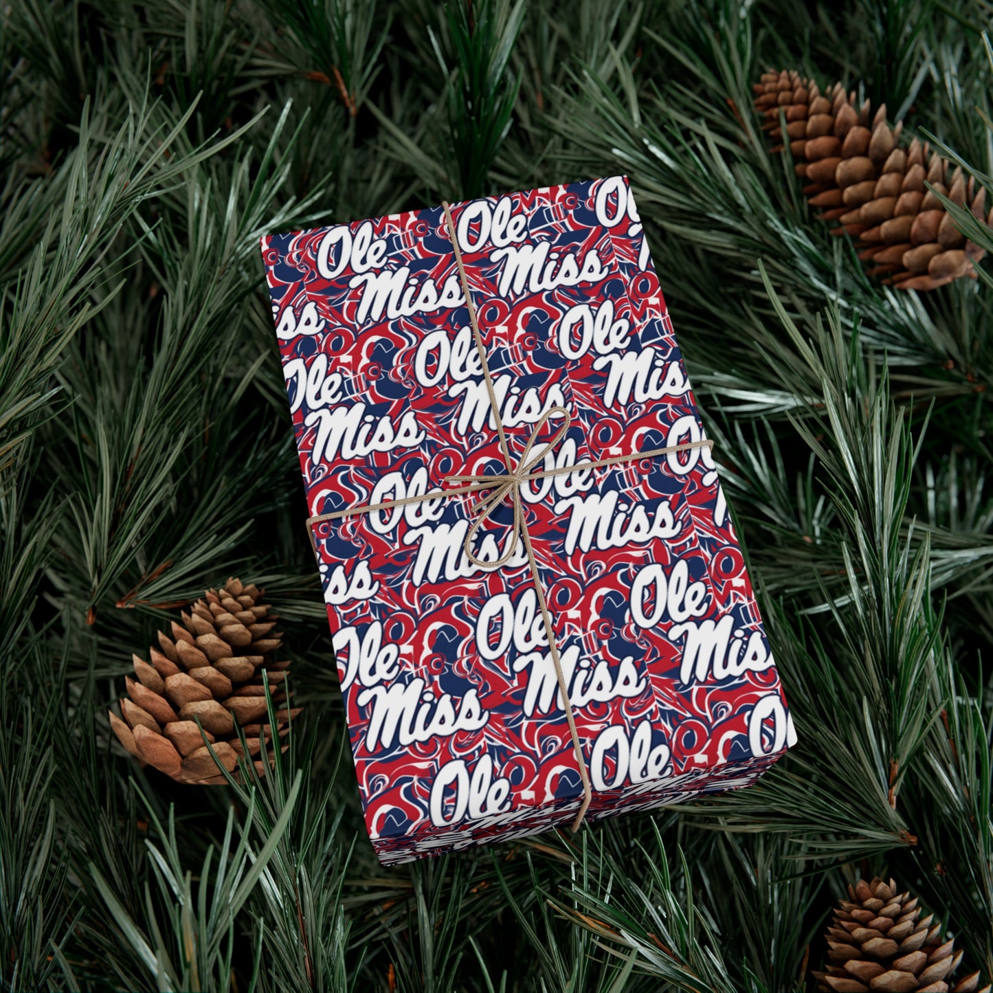 Ole Miss Abstract Gift Wrap Papers