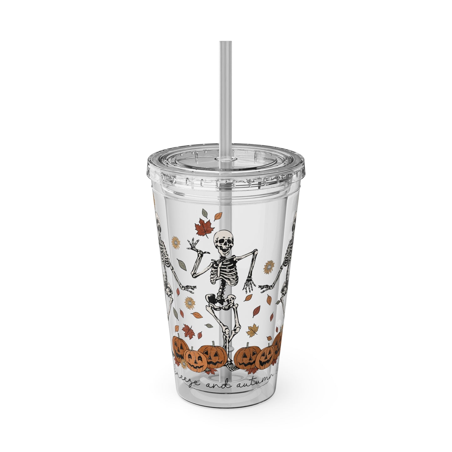 Halloween Sunsplash Tumbler with Straw, 16oz
