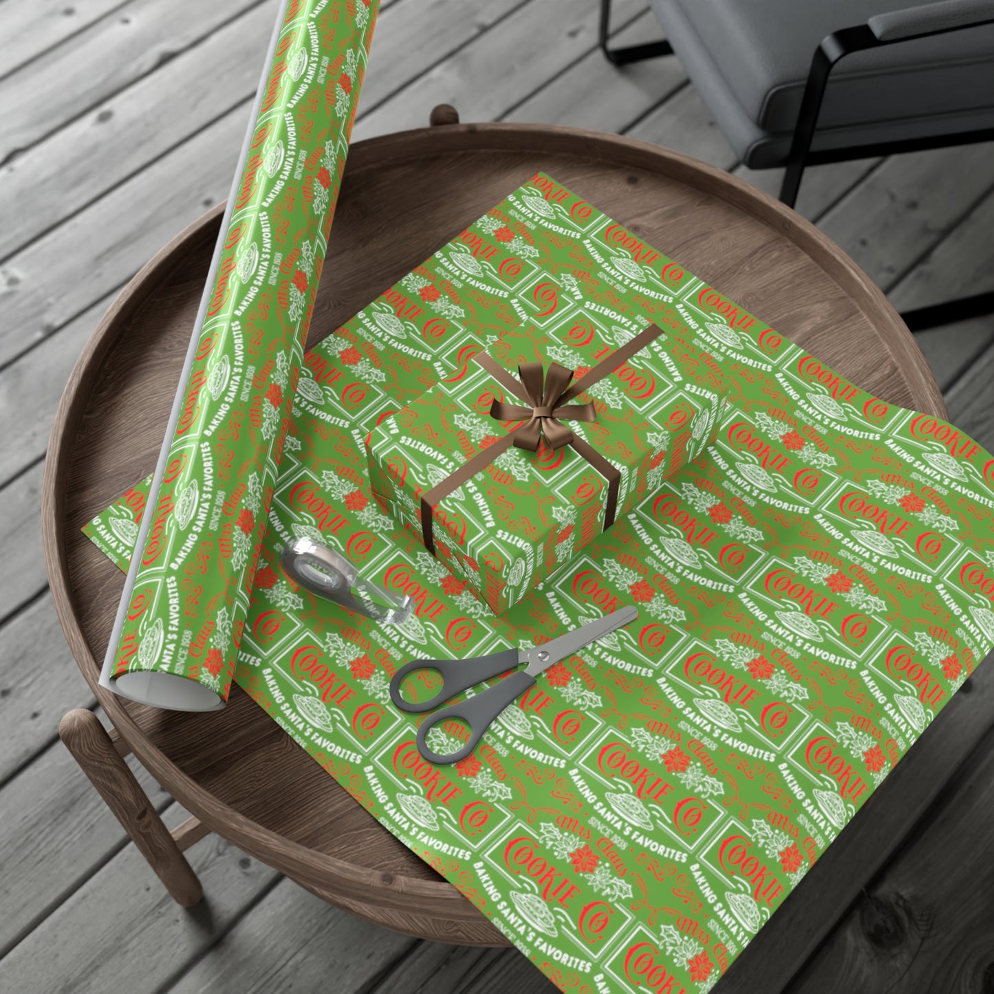 Mrs. Clause Cookie Company Gift Wrap Papers