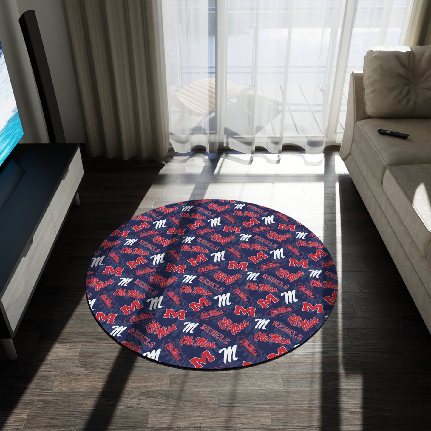 Ole Miss Round Rug