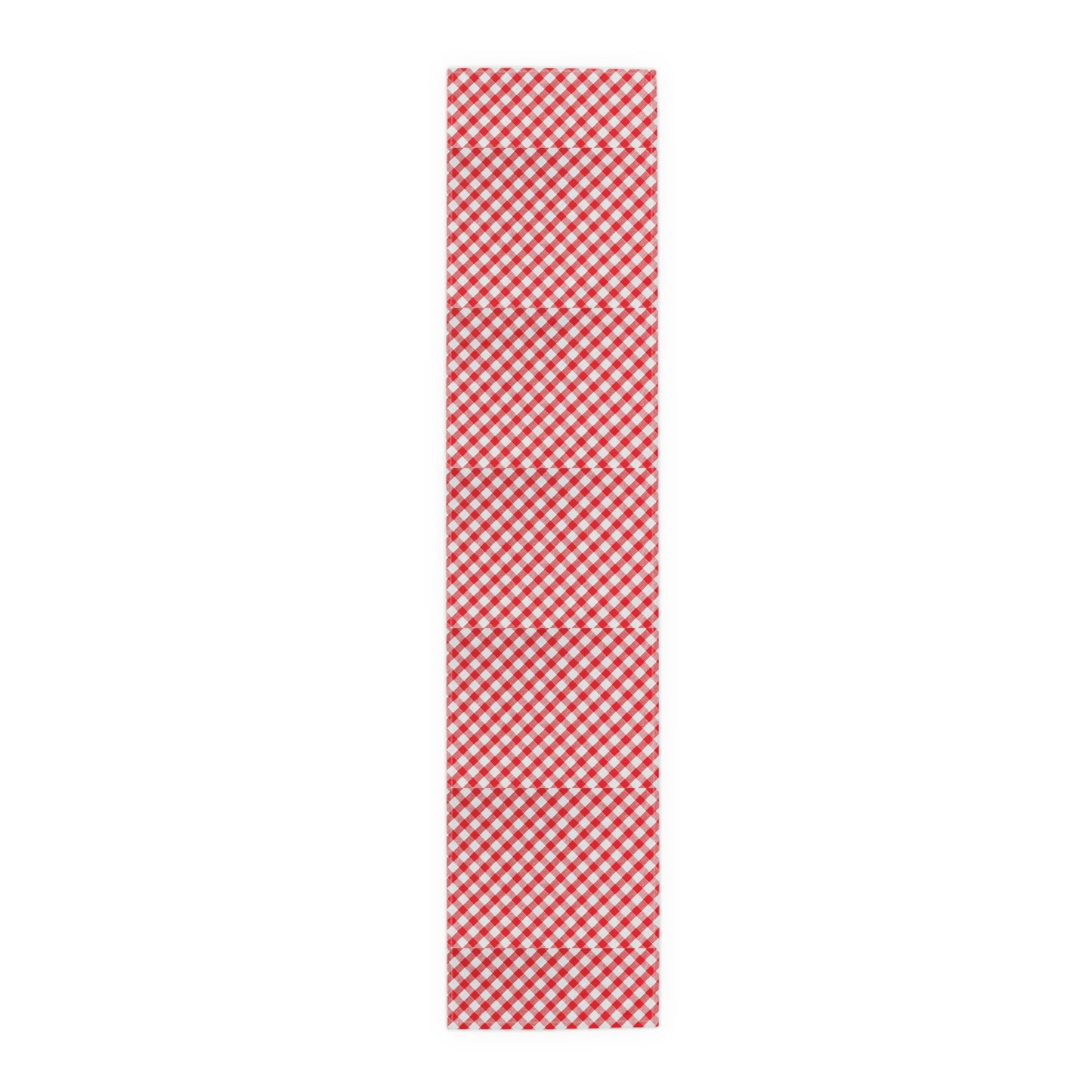 Red Check Table Runner (Cotton, Poly)