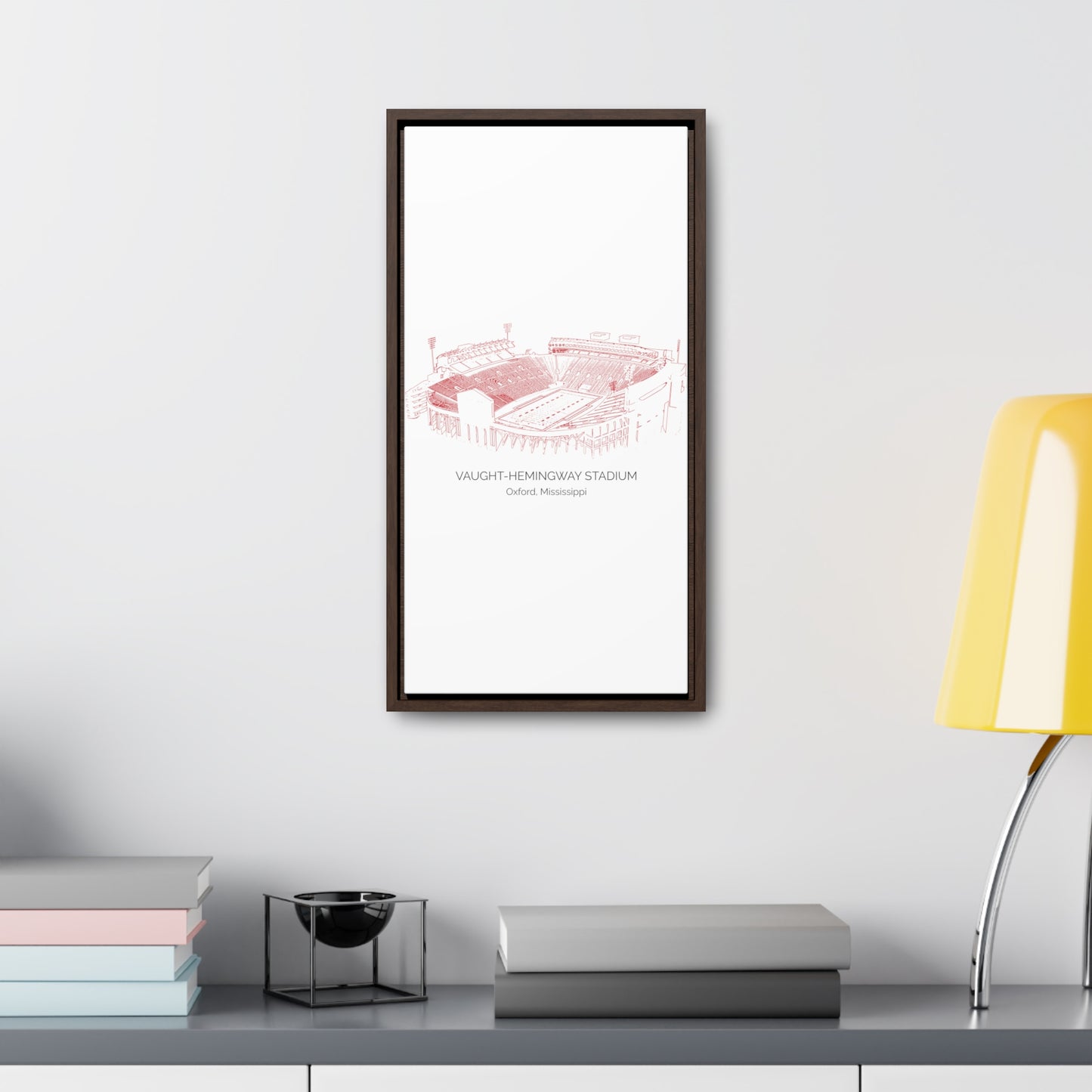 Ole Miss Stadium Gallery Canvas Wraps, Vertical Frame