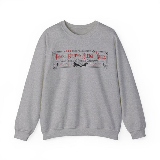 Horse Drawn Sleigh Rides Unisex Heavy Blend™ Crewneck Sweatshirt