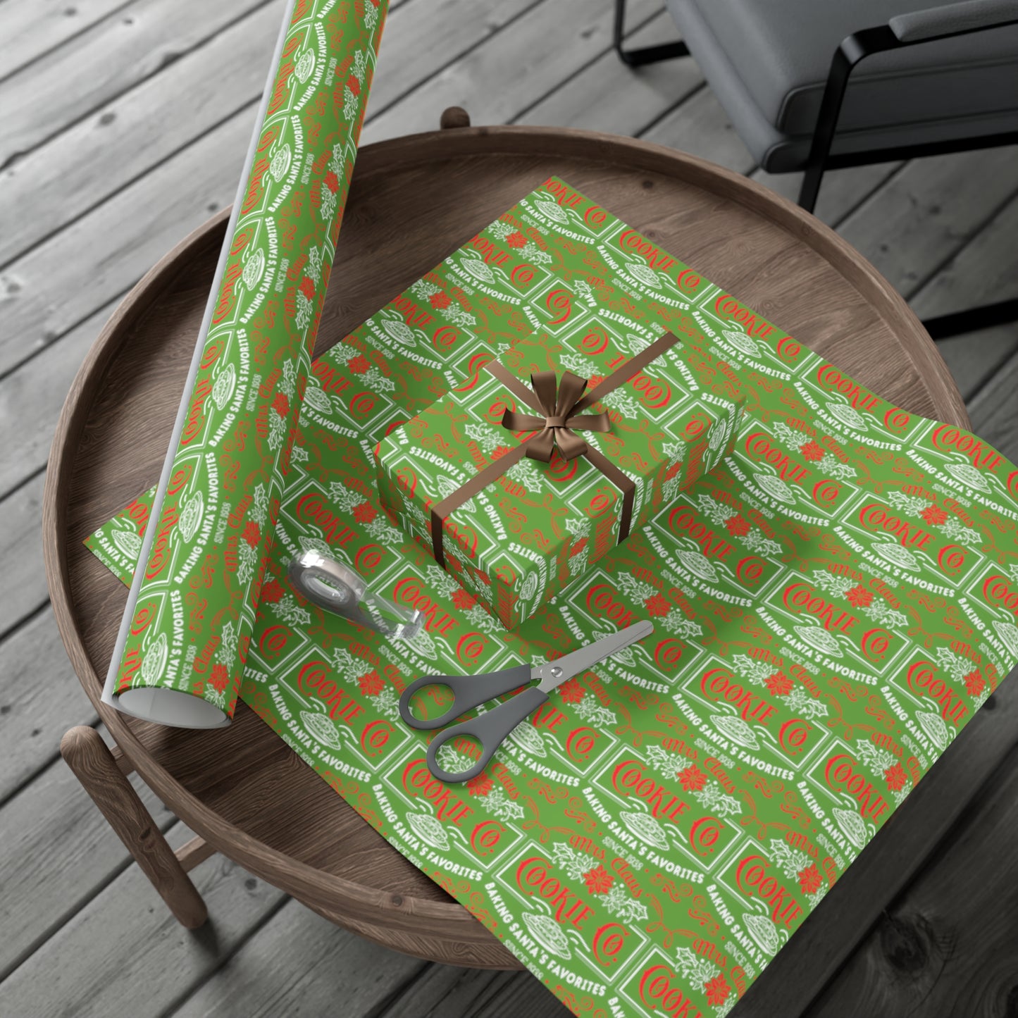Mrs. Clause Cookie Company Gift Wrap Papers
