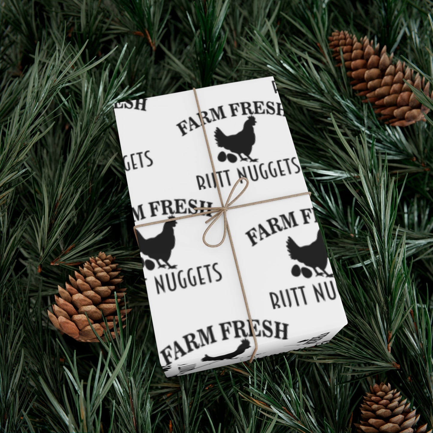 Farm Fresh Butt Nuggets Gift Wrap Papers