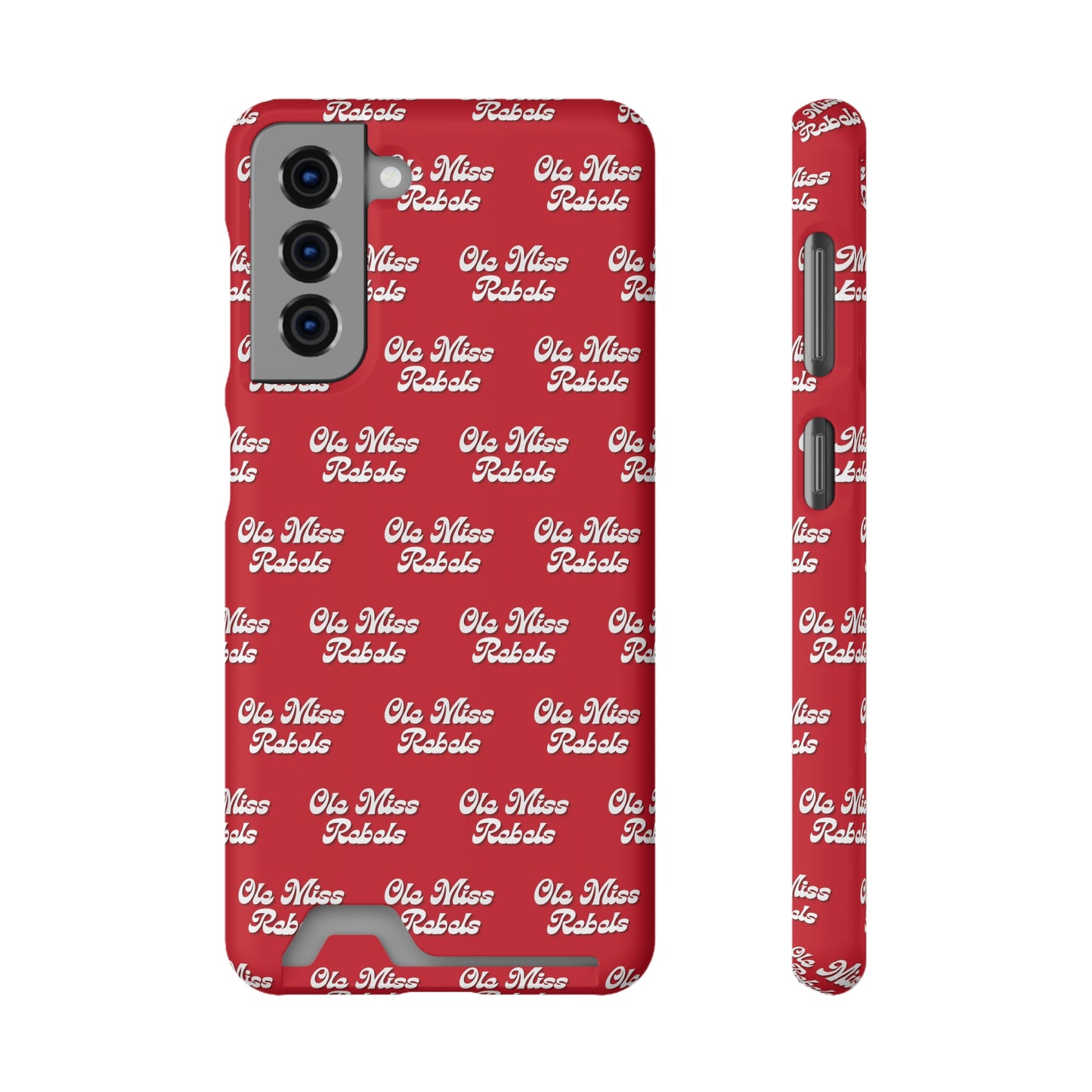 iPhone and Samsung Ole Miss Rebels (RED) Phone Case With Card Holder