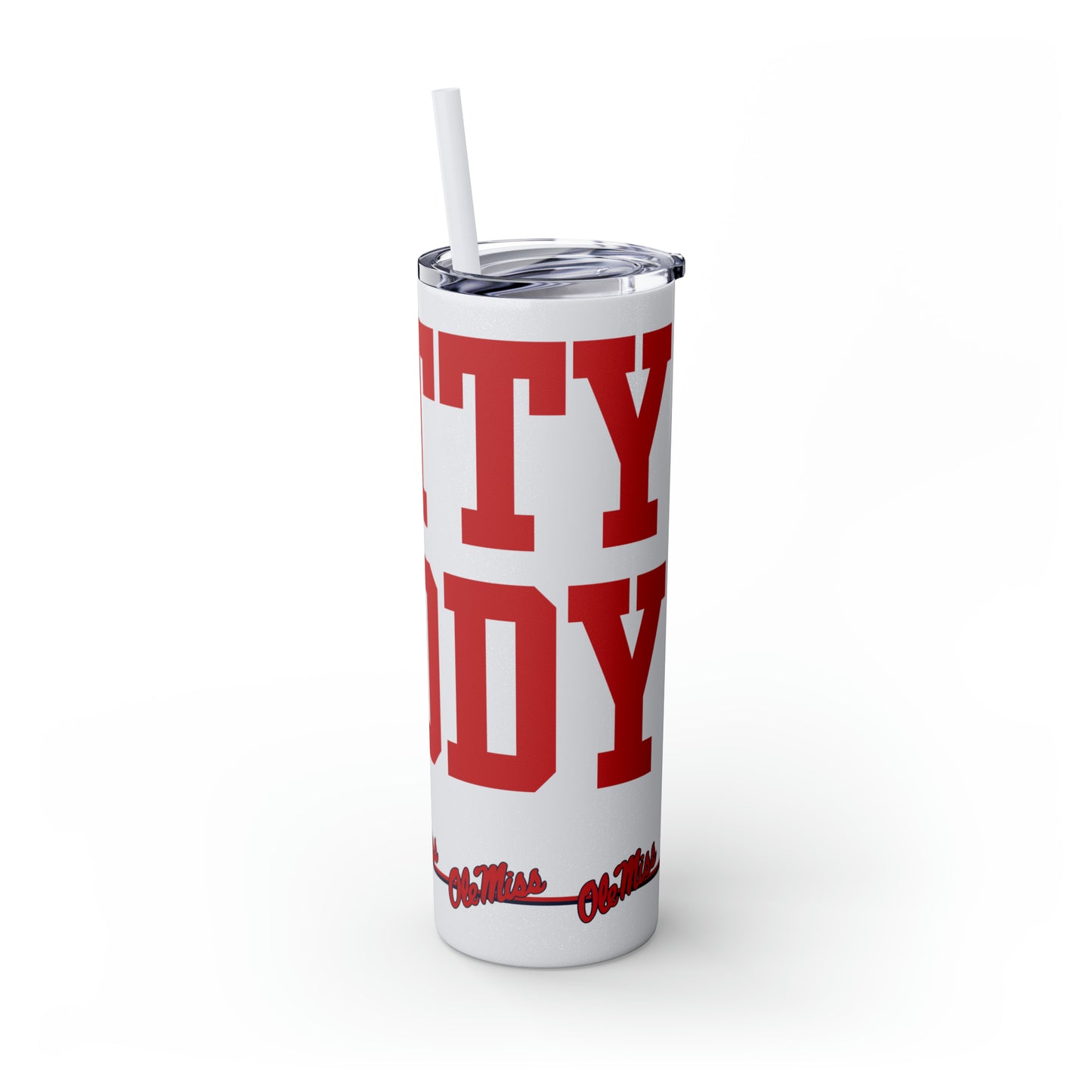 Hotty Toddy Skinny Tumbler with Straw, 20oz