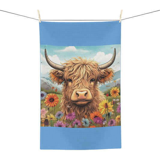 Highland Cow Soft Tea Towel