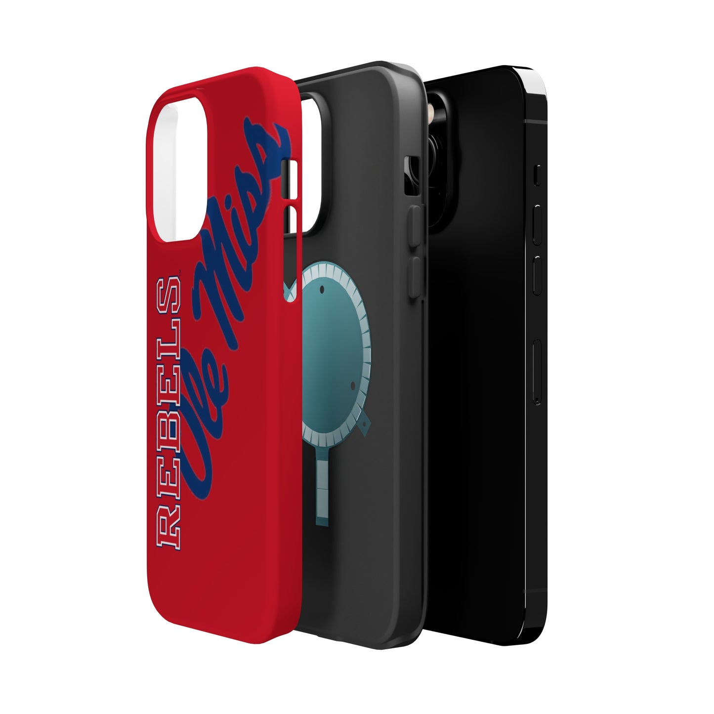 Ole Miss Rebels Iphone 14 MagSafe Tough Case (RED)