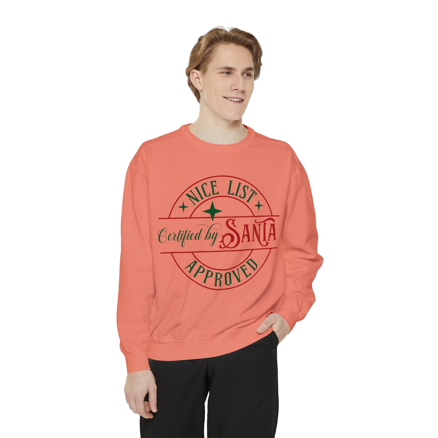 Nice List Unisex Garment-Dyed Sweatshirt