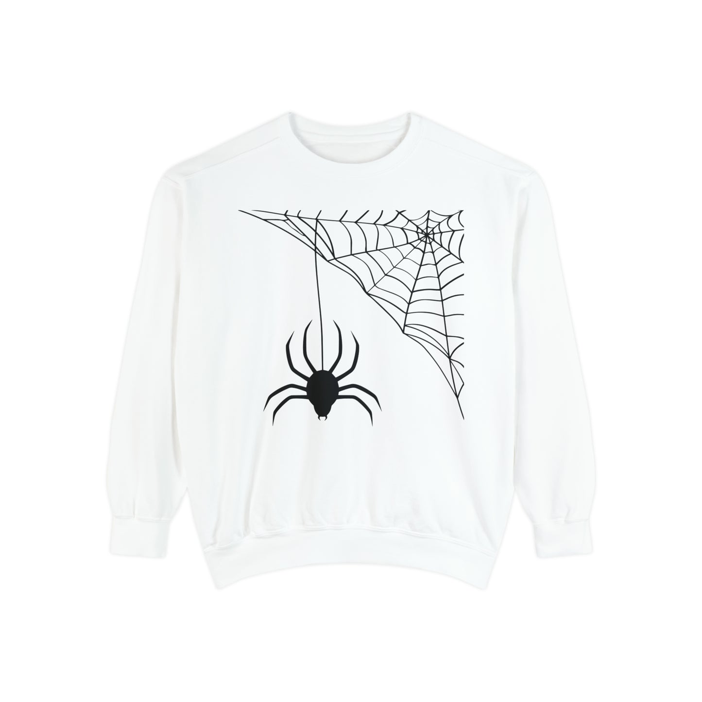 Spider and Web Unisex Garment-Dyed Sweatshirt