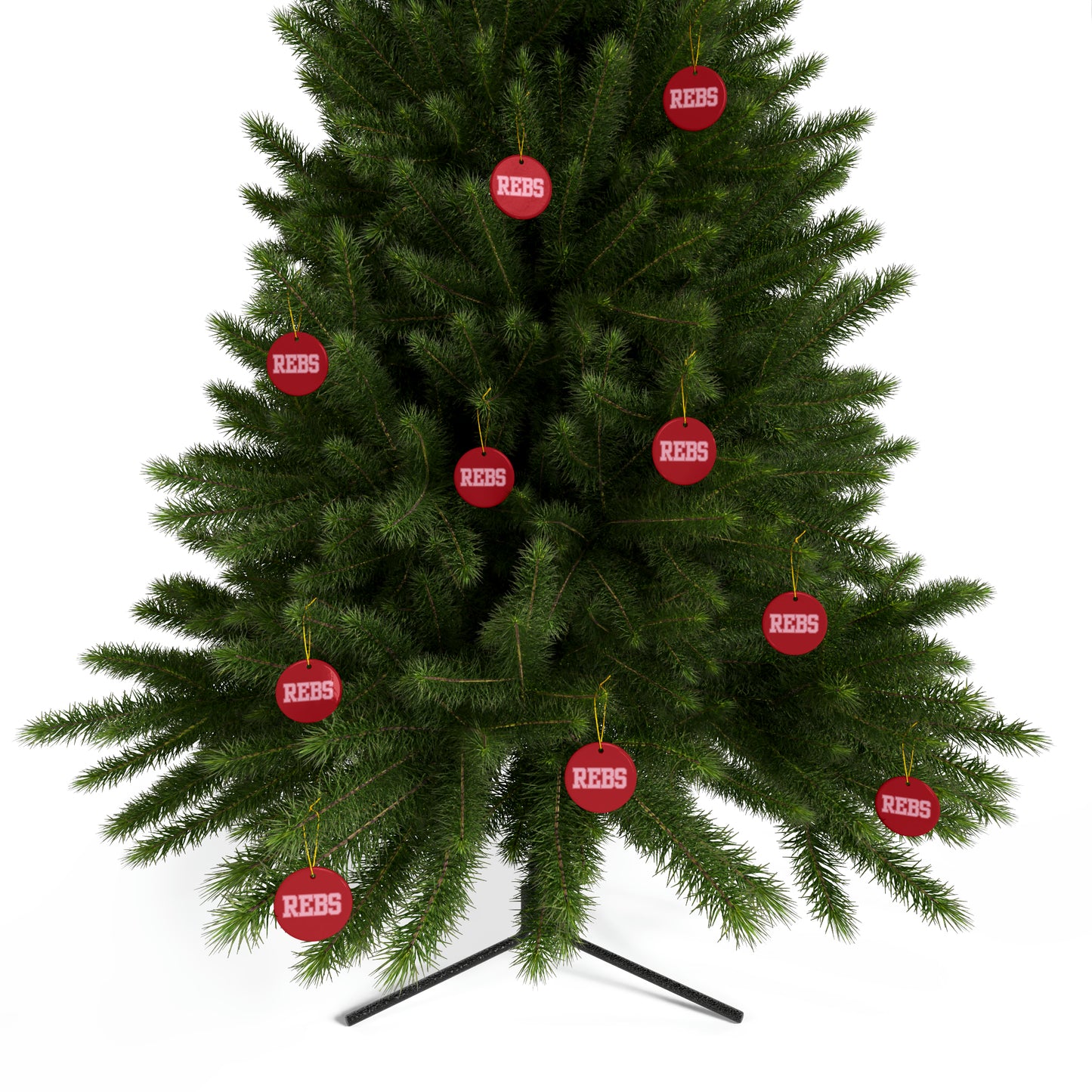 REBS Ceramic Ornaments (1pc, 3pcs, 5pcs, 10pcs) Red
