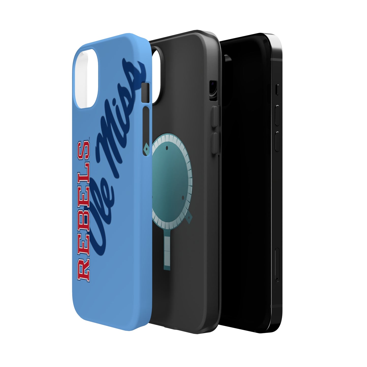 Ole Miss Rebels Iphone 14 MagSafe Tough Case (Blue)