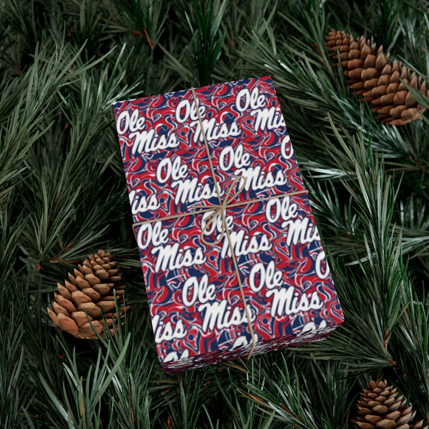 Ole Miss Abstract Gift Wrap Papers