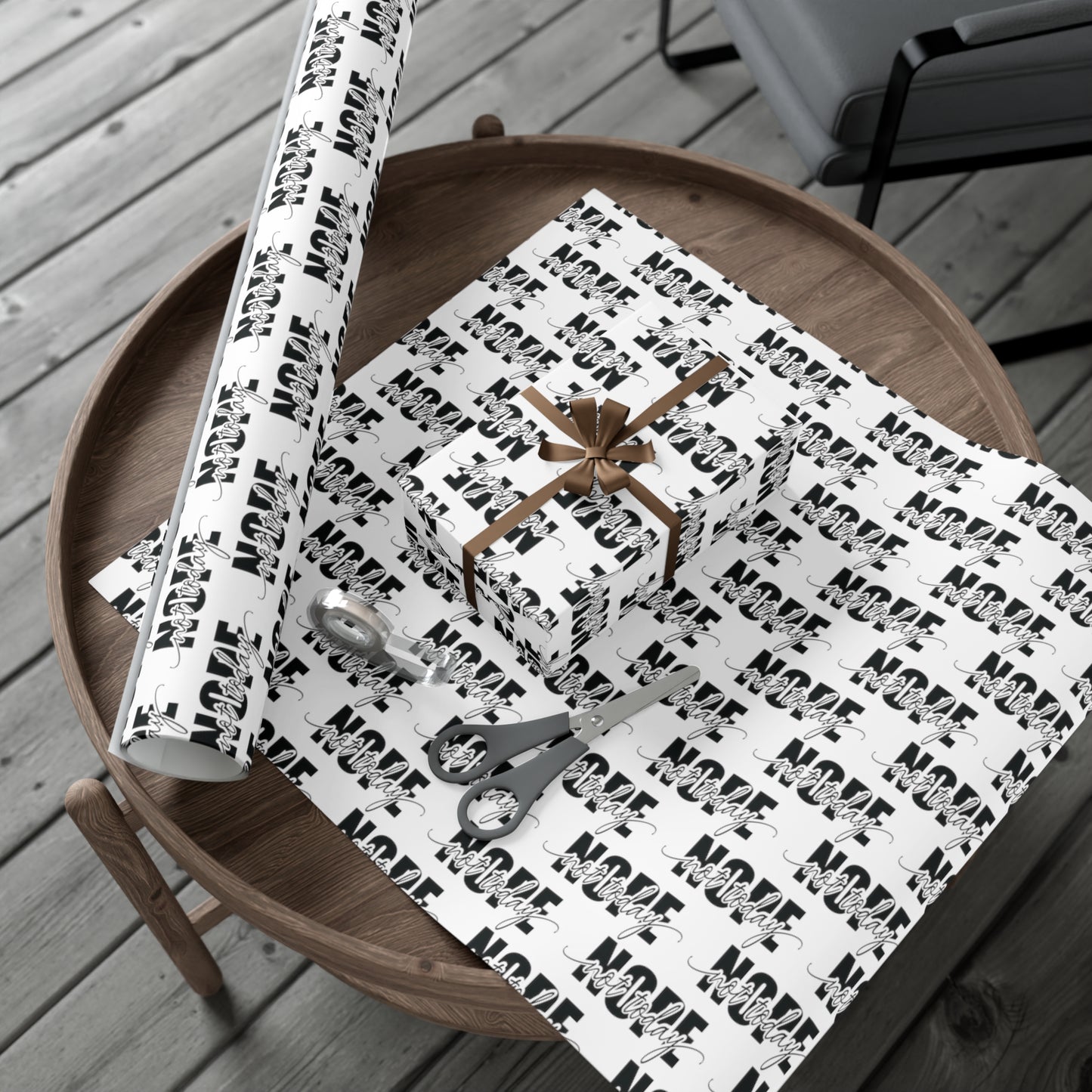 Nope Not Today Gift Wrap Papers