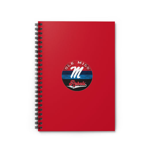 Ole Miss Spiral Notebook - Ruled Line (Red)