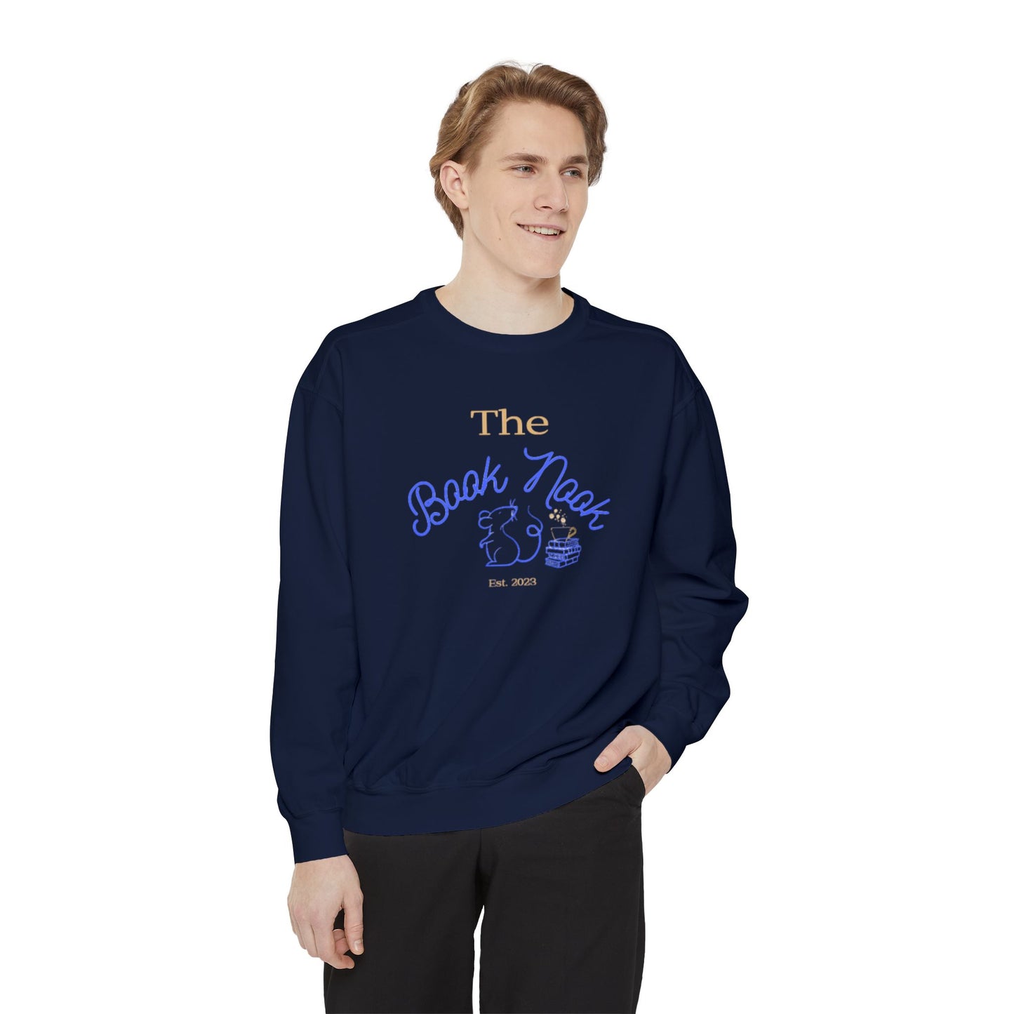 The Book Nook - Unisex Garment-Dyed Sweatshirt