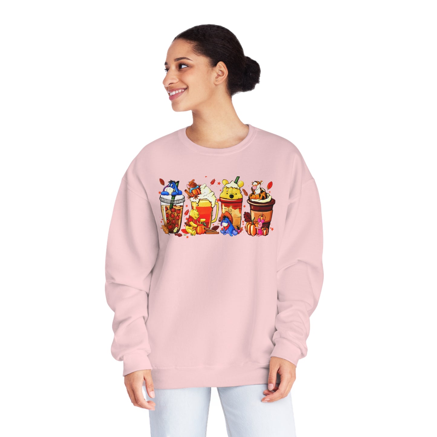 Pooh Bear Latte Unisex NuBlend® Crewneck Sweatshirt