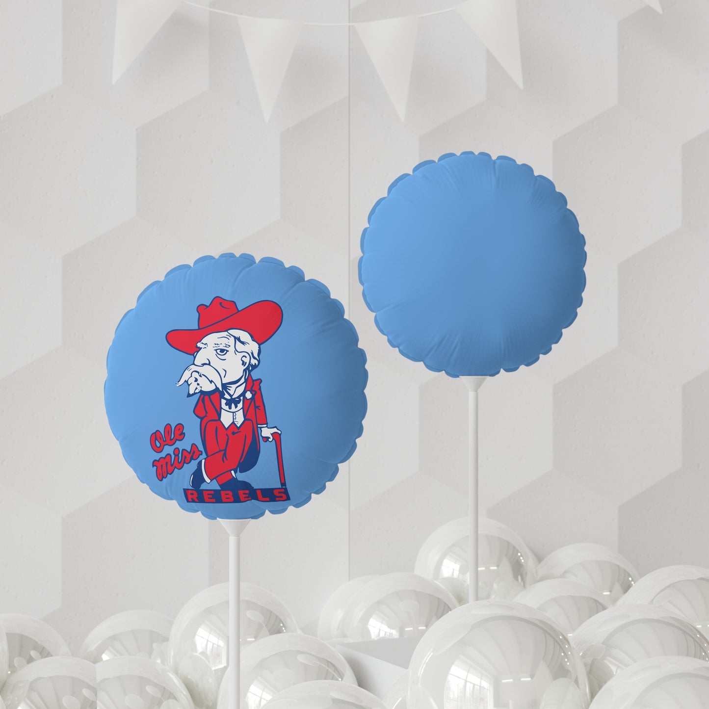 Ole Miss Rebel Balloon (Round and Heart-shaped), 11"