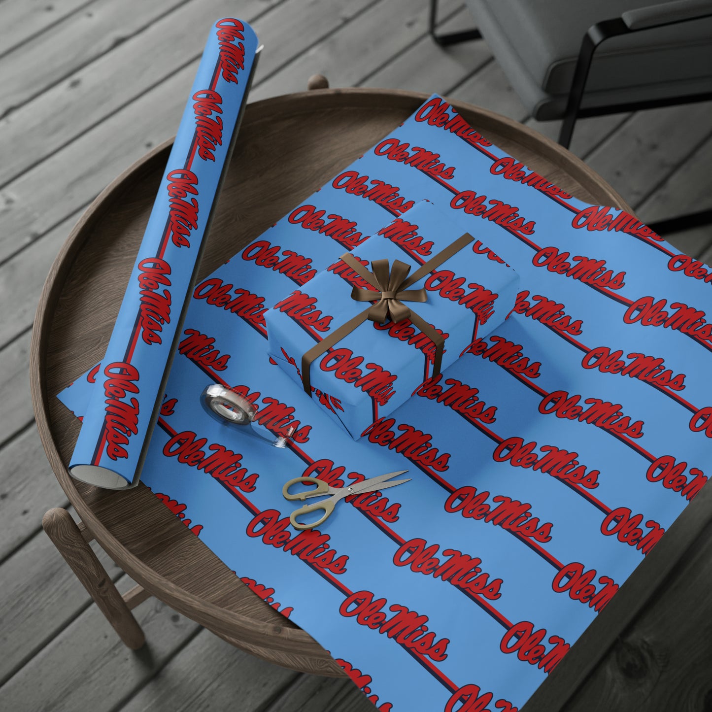 Ole Miss (Blue) Wrapping Paper