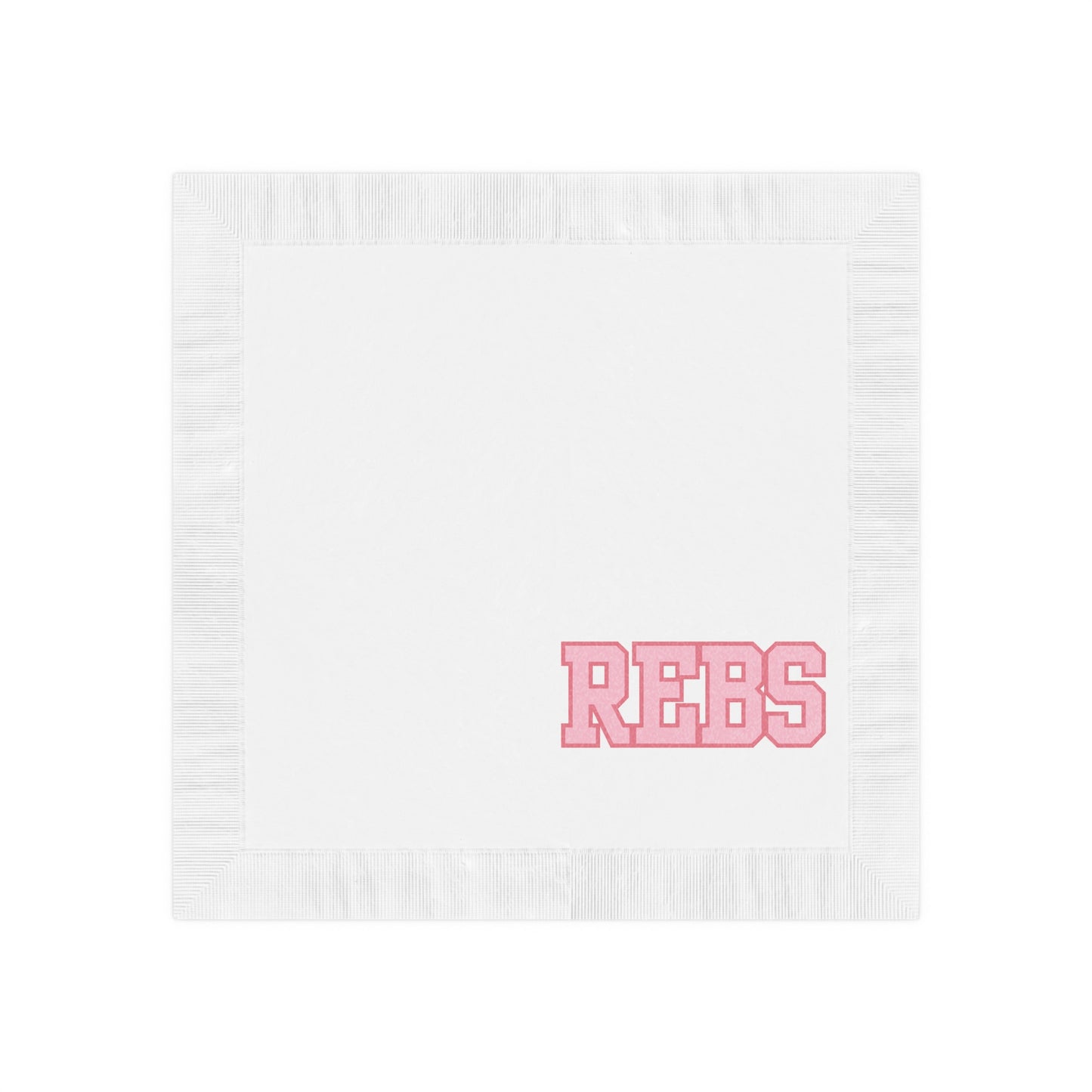 REBS White Coined Napkins