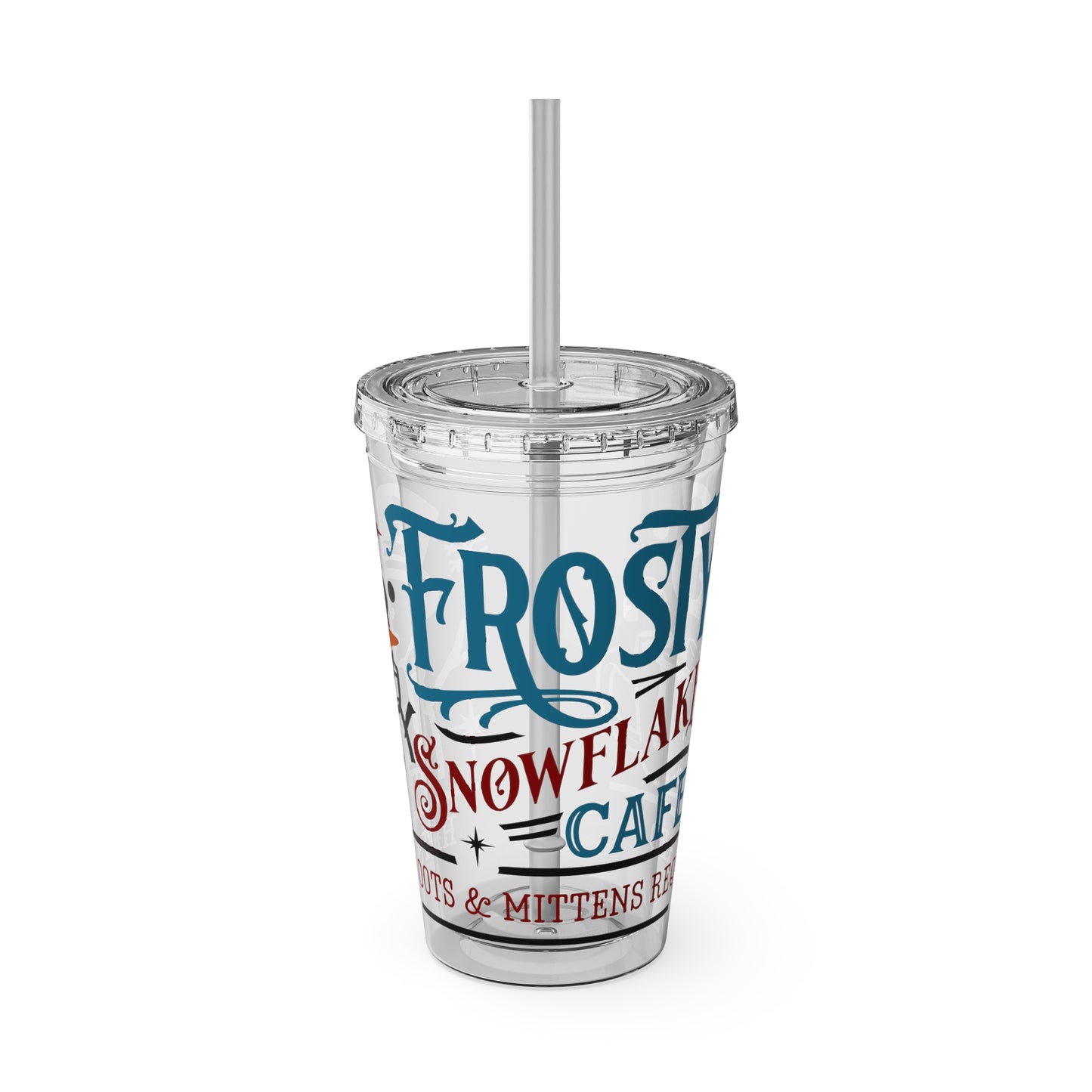 Frosty's Cafe Sunsplash Tumbler with Straw, 16oz